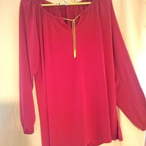 Michael Kors Maroon Blouse